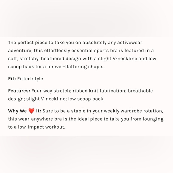 NWT FP Movement Winter Wonders Bra - Picture 5 of 5